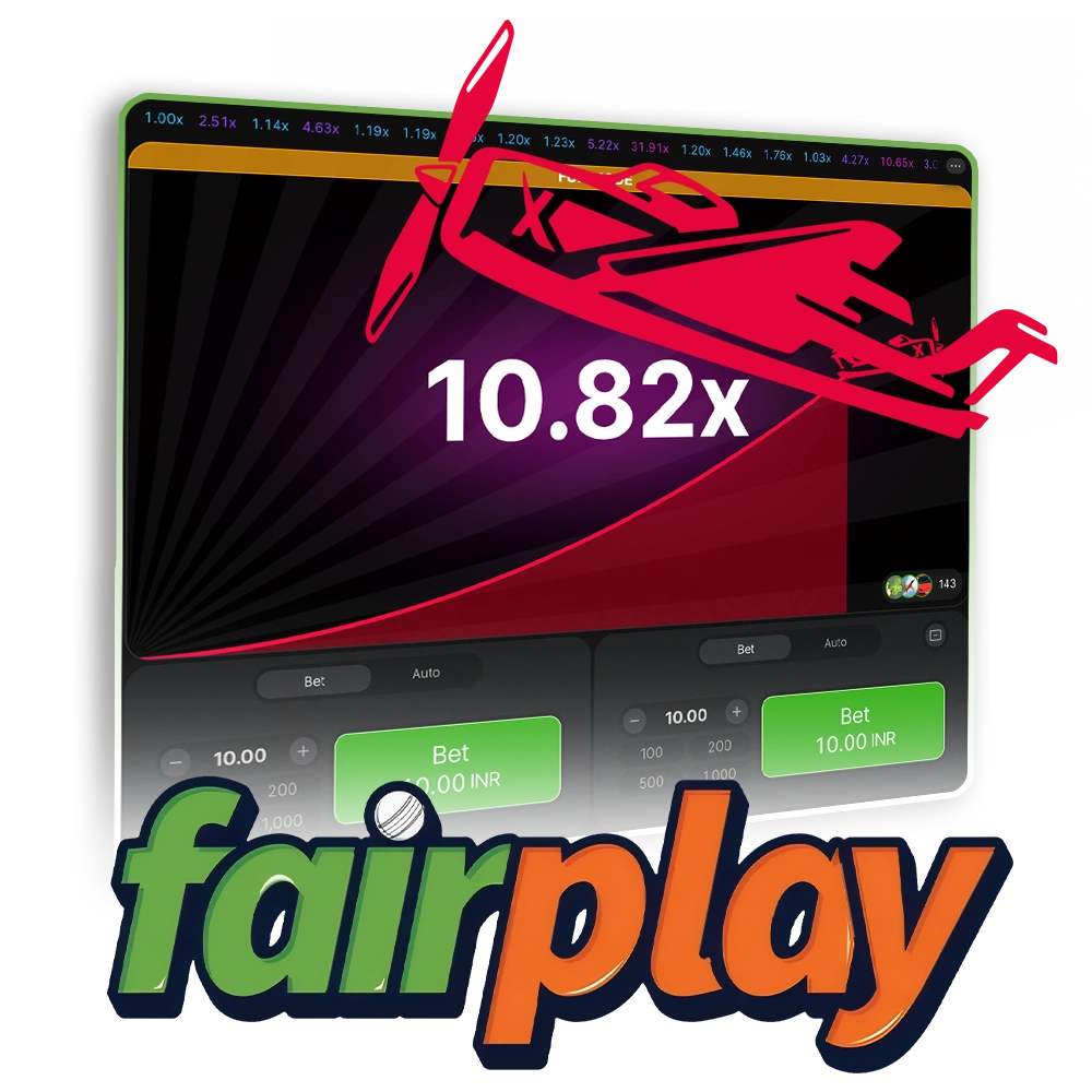Enjoy the popular Aviator game at FairPlay casino.