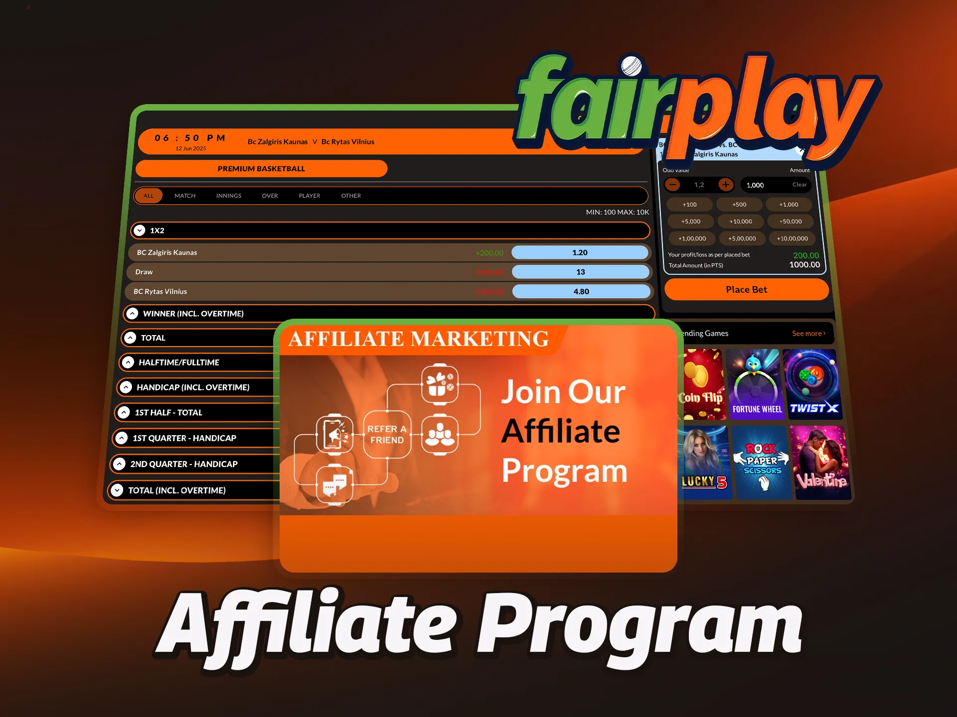 Read about the affiliate program at FairPlay.