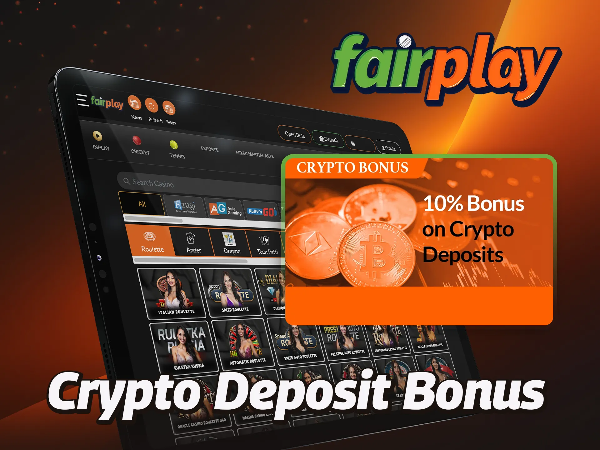 Discover the Crypto Deposit Bonus at FairPlay.