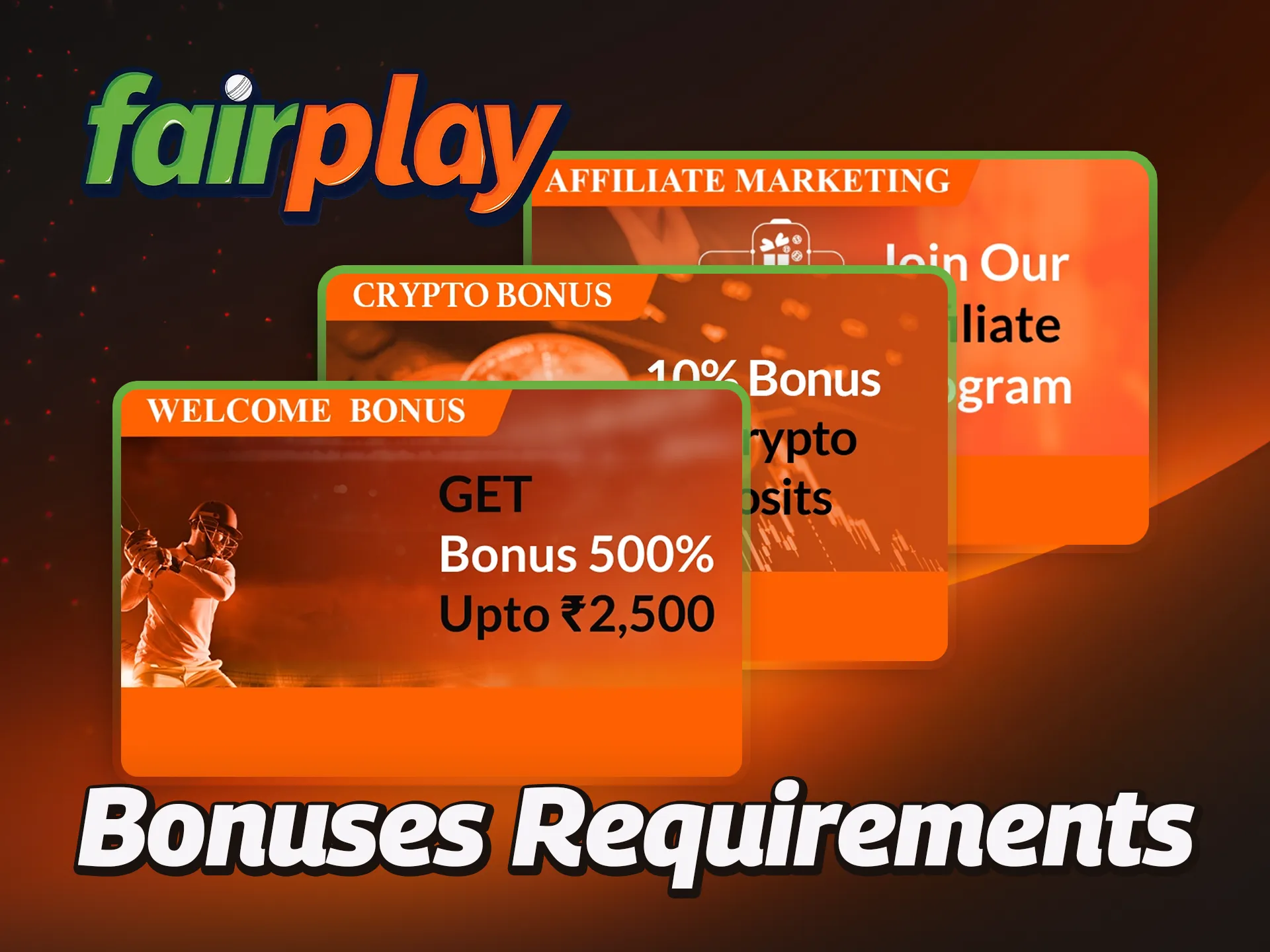 Follow the rules to receive bonuses at FairPlay.