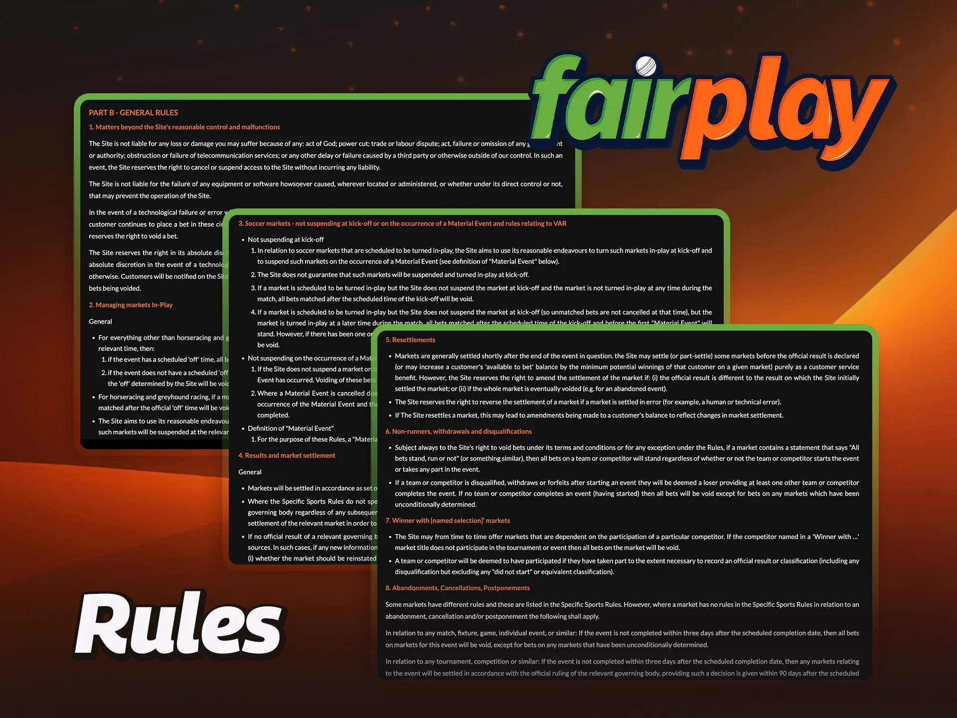 Before you start playing, learn the rules of FairPlay.