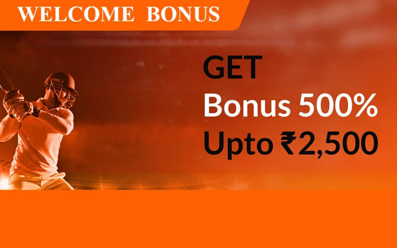 Get a 500% bonus up to 2,500 INR on your first deposit with Welcome Bonus at FairPlay.