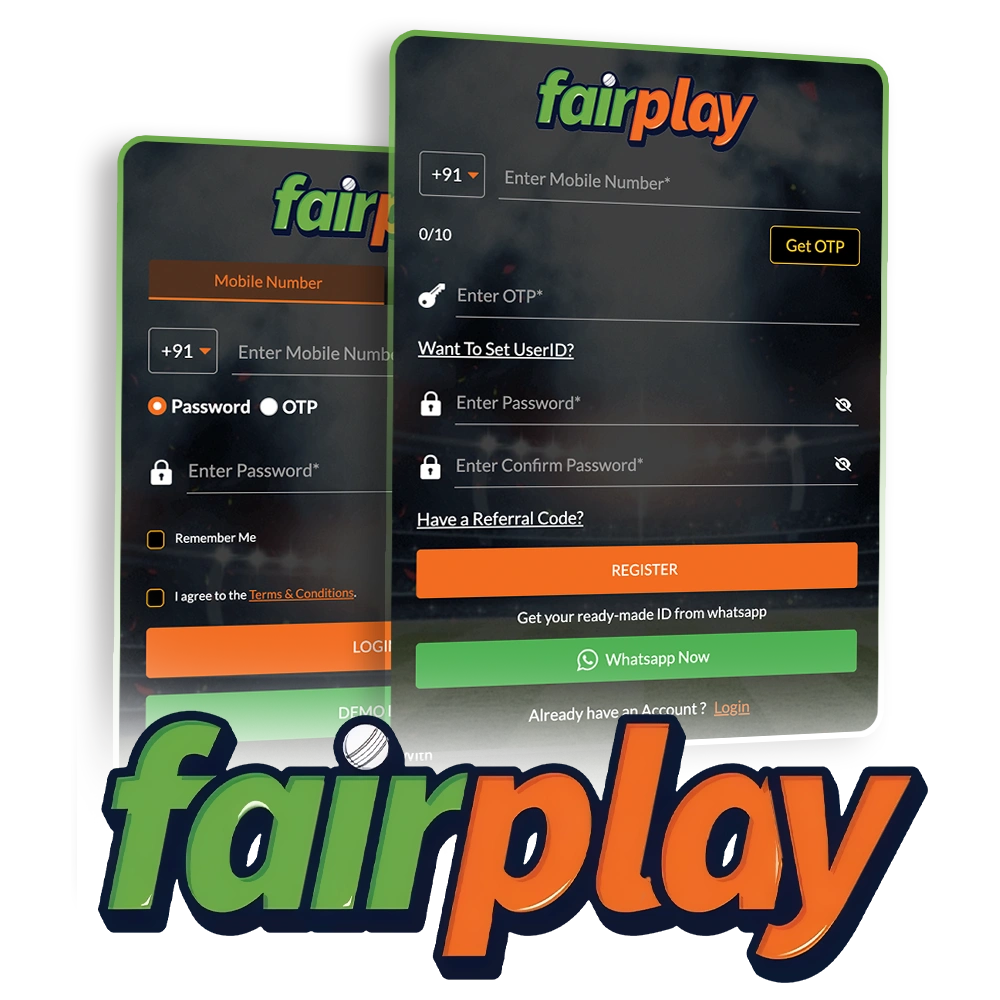 Simple steps to create a FairPlay account to start using all the platform's features