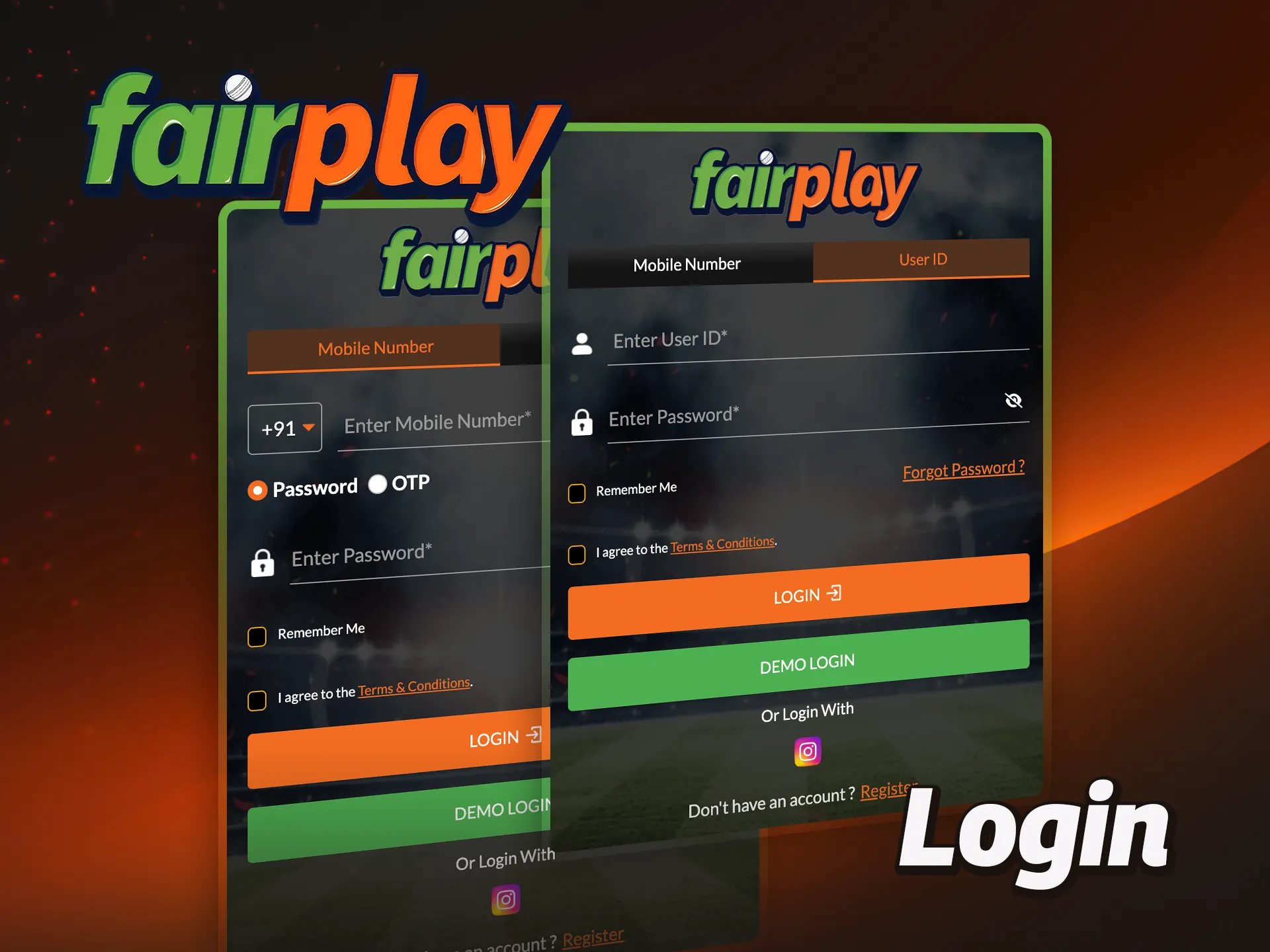 Go through the FairPlay login process if you already have an account.