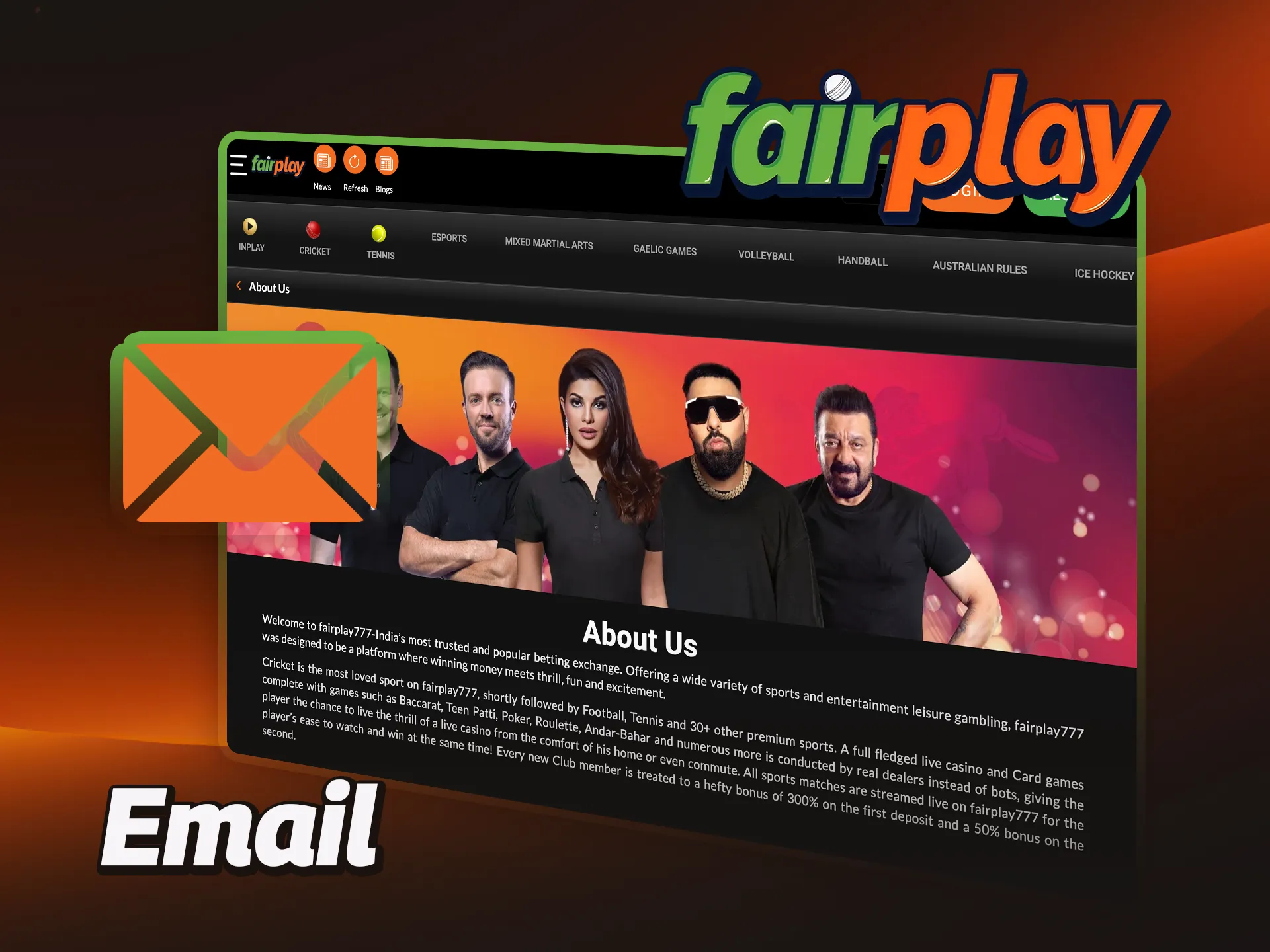 Contact FairPlay customer support by sending an email with your questions or issues.